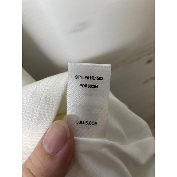 Lulu's White Mini Dress - Picture 7 of 8